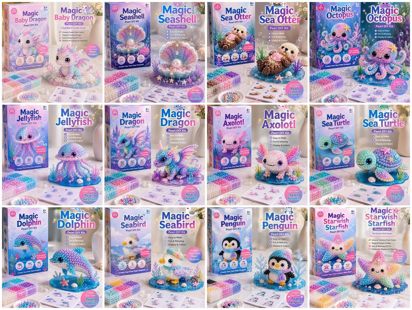 12 Magical Ocean Friends DIY Kit â Create Your Own Adorable Sea Creatures!