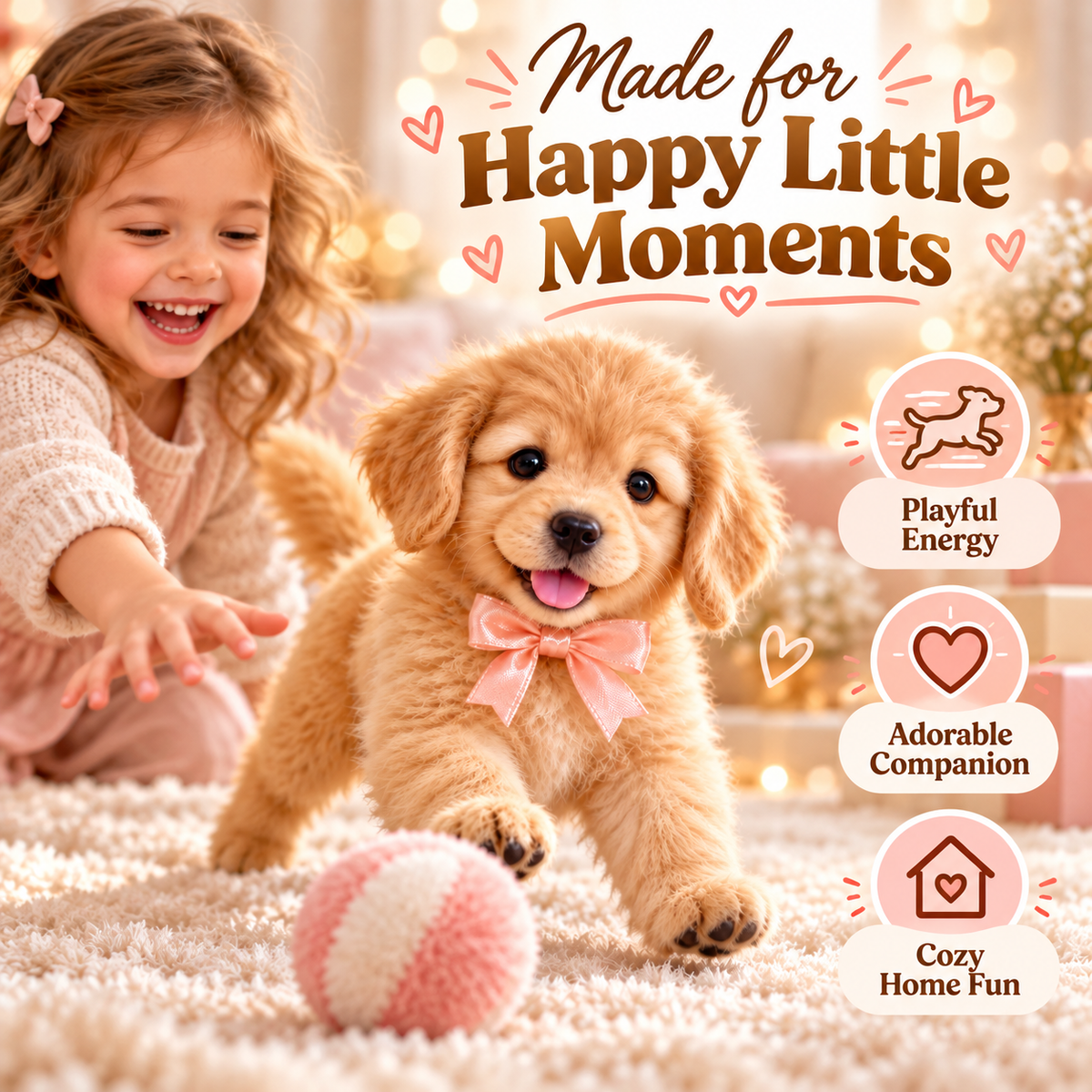 🎄49% OFF🐕🐾 Golden Buddy Realistic Golden Retriever Puppy