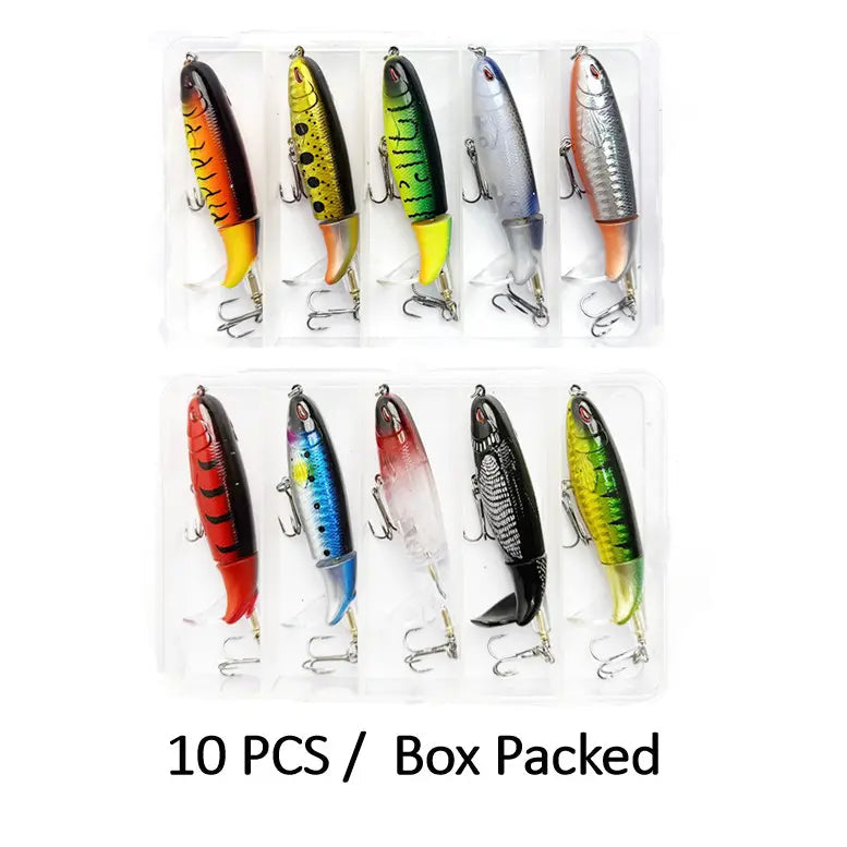 5-Pack 10cm Artificial Fishing Lure – Perfect Casting Weight for Bass & Pike