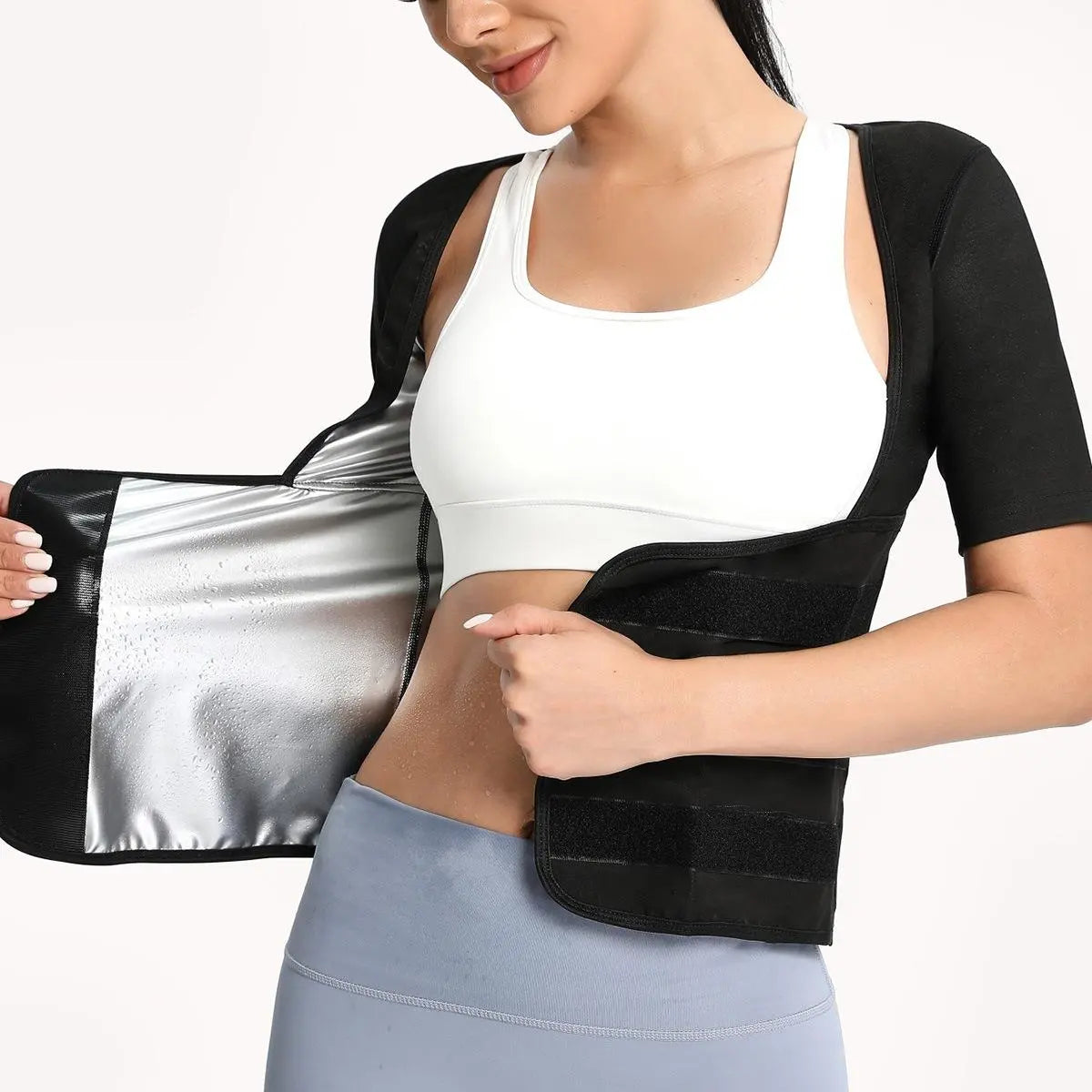 🏃➡️🏋️♀️ Women's Sweat Compression Shapewear Vest - Athletic Active Tops
