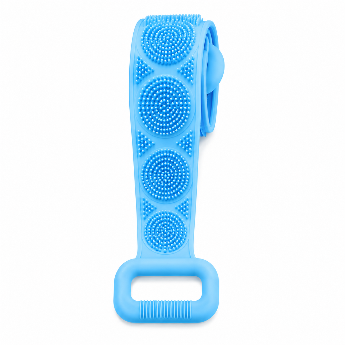 Silicone Back Scrubber Belt – Exfoliating Shower Strap with Easy-Grip Handles