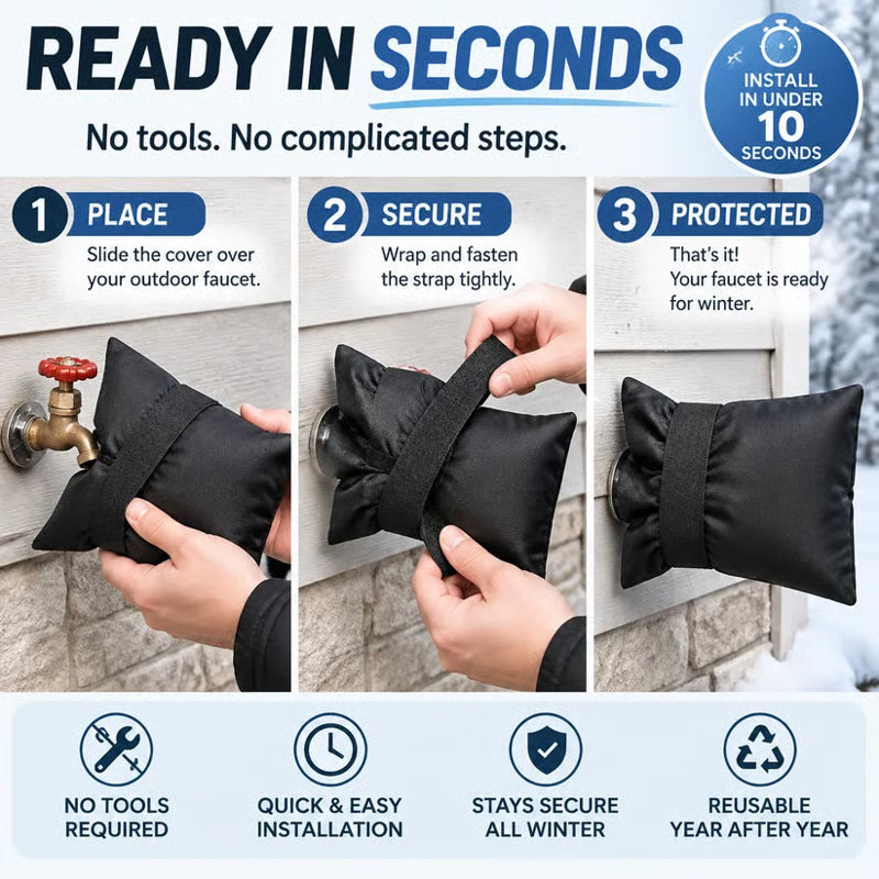 š„Black Friday Dealāļø Outdoor Faucet Cover | Winter Freeze Protection Insulated Spigot Protector
