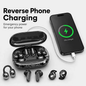 3-in-1 Wireless Earbuds with Power Bank Charging Case | 4 Clip-On & Sleep Earbuds, Noise Cancelling & IPX5 Water Resistant