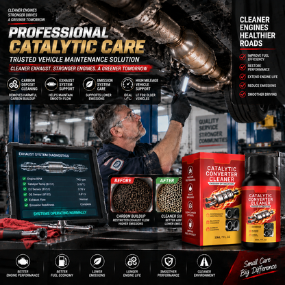 🔥 Stop Overpaying At The Pump🚗Restore Lost MPG & Protect Your Engine With A Professional Catalytic Converter Cleaner-8JX3