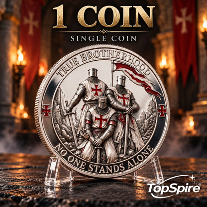 TopSpire®🤝True Brotherhood — No One Stands Alone Commemorative Coin