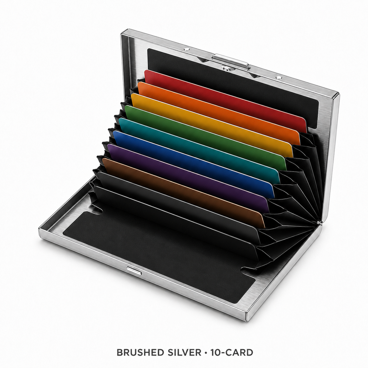 🔒RFID-Blocking Stainless Steel Card Wallet – Organized, Secure & Pocket-Ready