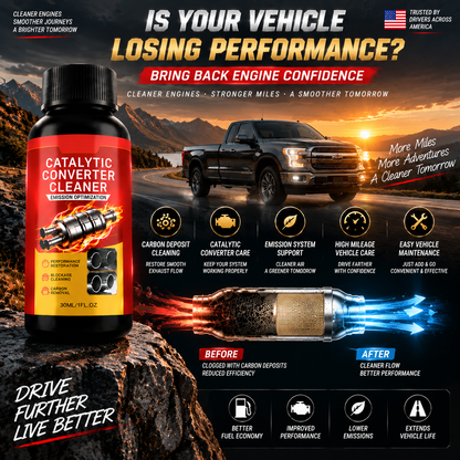 🔥 Stop Overpaying At The Pump🚗Restore Lost MPG & Protect Your Engine With A Professional Catalytic Converter Cleaner-8JX3