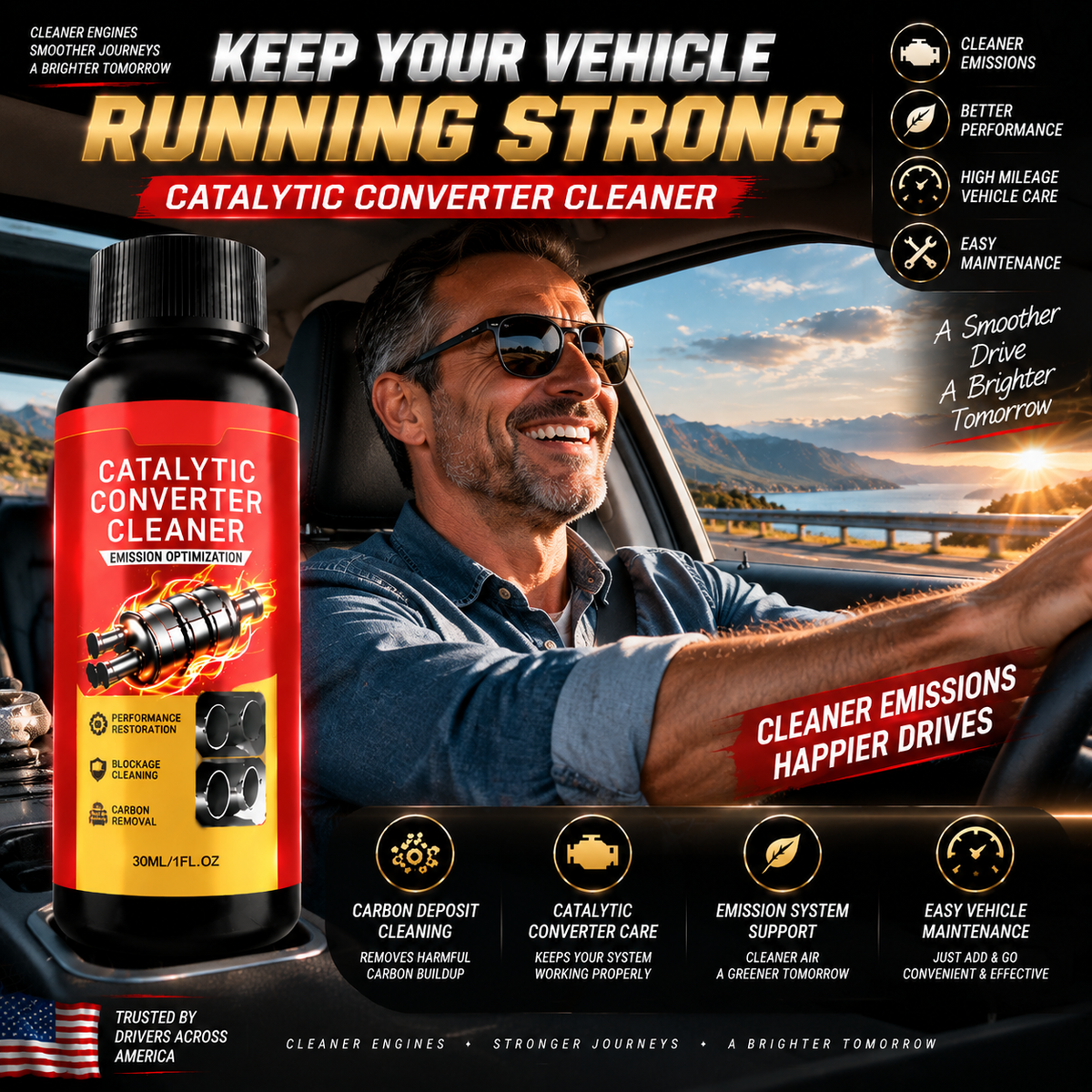 🔥 Stop Overpaying At The Pump🚗Restore Lost MPG & Protect Your Engine With A Professional Catalytic Converter Cleaner-8JX3