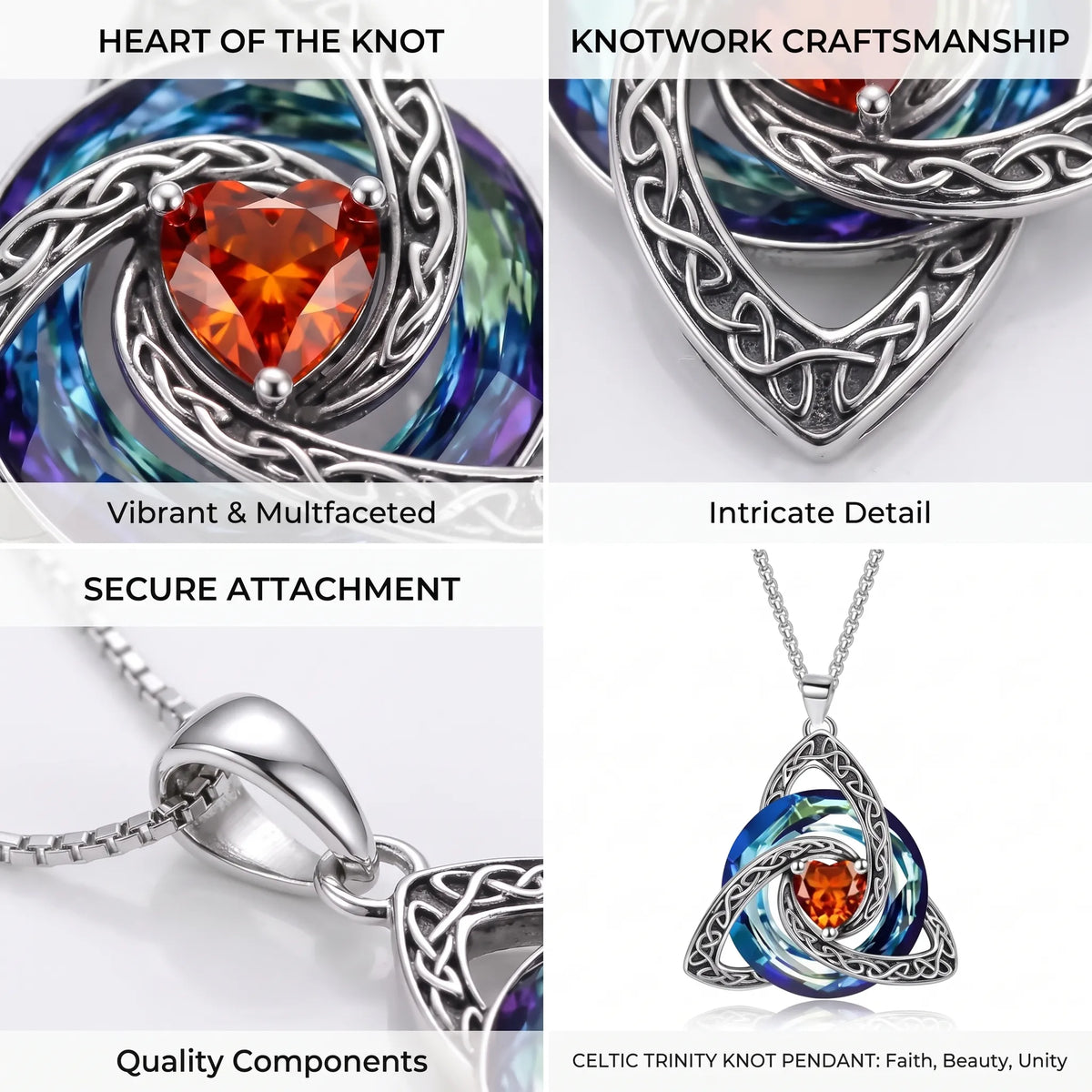 Last Day! Buy 1 Get 1 Free! 💝Witch Knot Birthstone Necklace✨