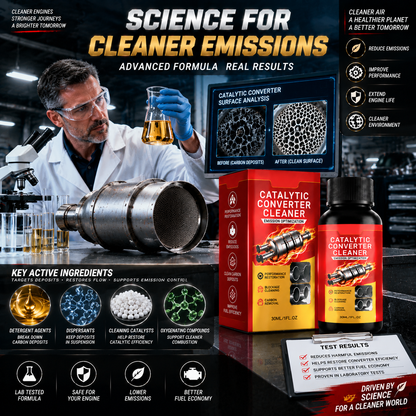 🔥 Stop Overpaying At The Pump🚗Restore Lost MPG & Protect Your Engine With A Professional Catalytic Converter Cleaner-8JX3