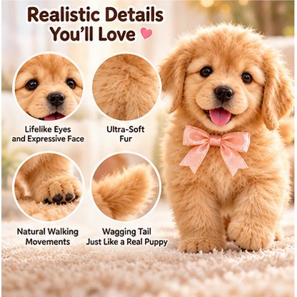 🎄49% OFF🐕🐾 Golden Buddy Realistic Golden Retriever Puppy