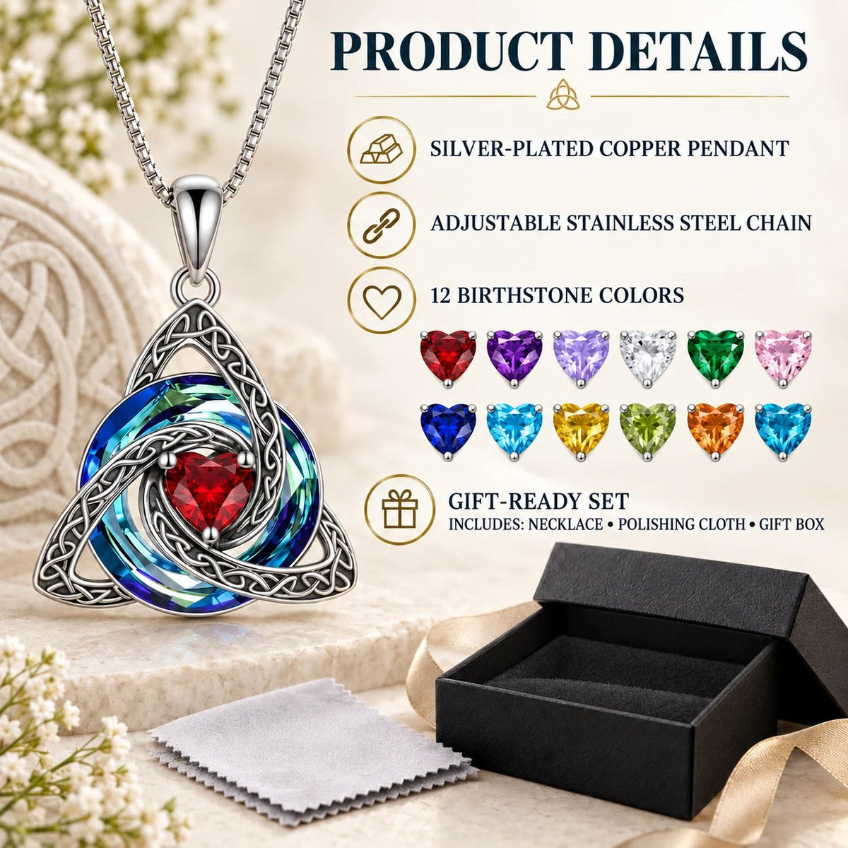 🔥The Best Christmas Gift Ever!🎁Only＄19.99🛡️TopSpire® Birthstone Shield: Wear Your Protection & Story ✨