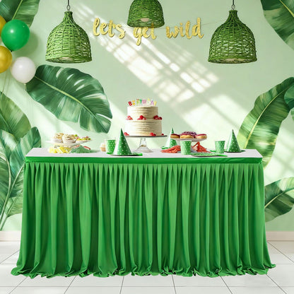 ⏳🔥LIMITED-TIME 50% OFF! ⏰Pleated Table Skirt for Events🌹