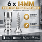 High Strength Hinge Repair Screws | 6×14mm Door Hinge Thread Repair Screws Kit