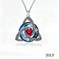 Birthstone Celtic Knot Necklace for Women