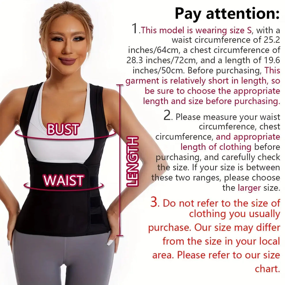 🏃‍➡️🏋️‍♀️ Women's Sweat Compression Shapewear Vest - Athletic Active Tops