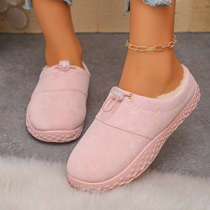 TopSpire® - Women’s Warm Plush-Lined Mules – Comfortable Non-Slip Shoes for Fall & Winter