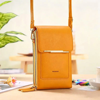 2026 Trendy Minimalist Elegant Women's Touchscreen Crossbody Phone Wallet