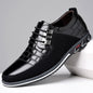 men's large size casual leather shoes
