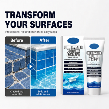 🥳2026 HOT SALE🥳💞50K+ SOLD!💦High Strength Underwater Pool Tile Adhesive🛠️