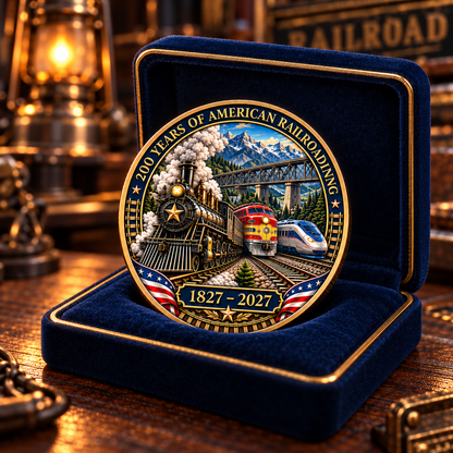 ❤️ 1827–2027 Railroad 200th Anniversary Commemorative Coin – The Pride Never Retires