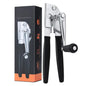 Manual Crank Can Opener - Heavy-Duty Stainless Steel Kitchen Utensil