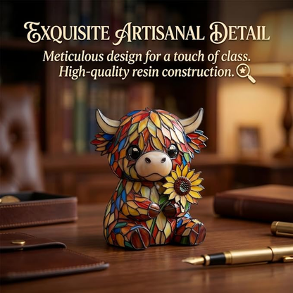 ✨ Creative Highland Cow LED Night Light,  Cute Decorative Lamp for Kids' Room & Living Area, Table Bedside Lamp, USB Powered Lamp