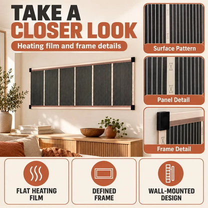 🔥3-Second Rapid Heating Honeycomb Graphene Far-Infrared Ceramic Wall Heater – Low Noise & Energy Efficient Indoor Wall Mount Heater