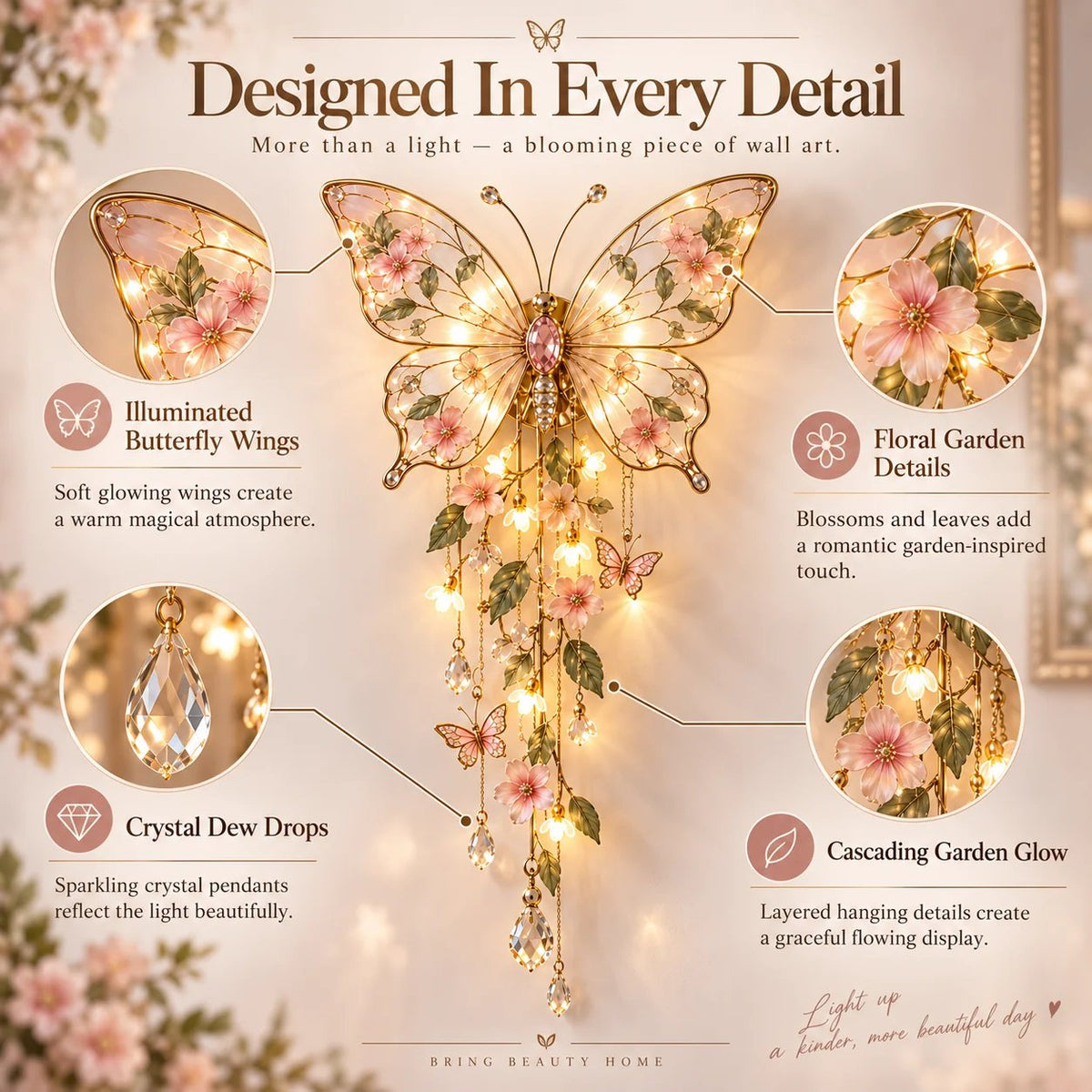 ⭐2026 USA Sale-🦋Butterfly Garden Light - 31.5 Inch