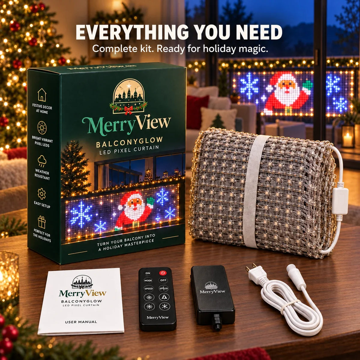 🎄CHRISTMAS KICKOFF 49% OFF -GlowCurtain💡