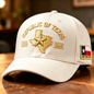 🔥 Republic of Texas Embroidered Hat – Premium Lone Star Heritage Cap