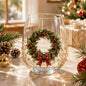 3D Christmas Glass Art Cup