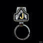 Vintage Brass Initial Cow Tag Keychain for Belt Loop & Pocket Carry