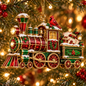 Christmas Magic Express – 6-Piece Vintage Christmas Train Ornament Collection | Santa, Snowman, Nutcracker & More
