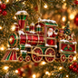 Christmas Magic Express – 6-Piece Vintage Christmas Train Ornament Collection | Santa, Snowman, Nutcracker & More