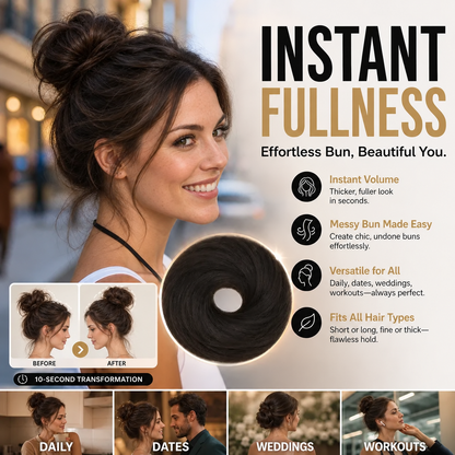 🏆🔥✨ Create a chic, effortless bun in no time at all 💖