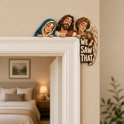 🔥Last Day 60% OFF - 🏡We Saw That Door Topper