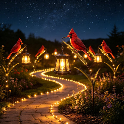 🐦 3D Cardinal Solar Light—A Beautiful Garden Light That Feels Full of Life