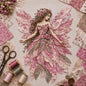 Premium Fairy Patchwork DIY Kit | High-Quality Layered Fabric with Floral Wings DIY Handmade Fantasy Wall Decor ✨