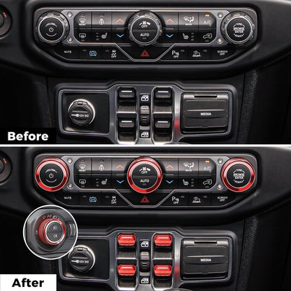 8PCS Button & Knob Cover Set