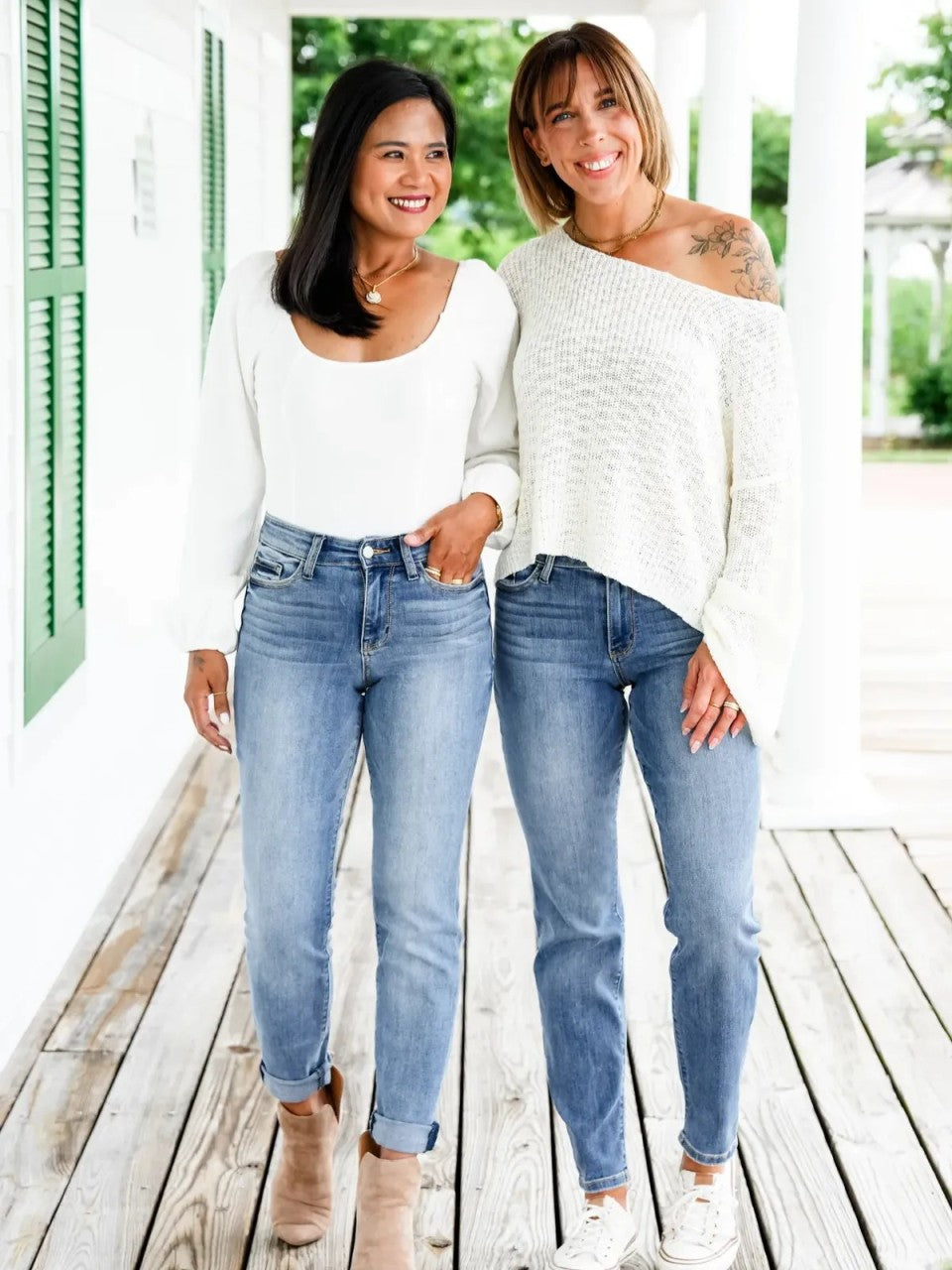 Judy Tummy Control Cuffed Slim Fit Jeans