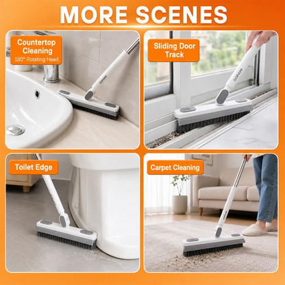 🧽 360° Swivel Window Track Cleaner – Extendable No-Touch Cleaning Tool