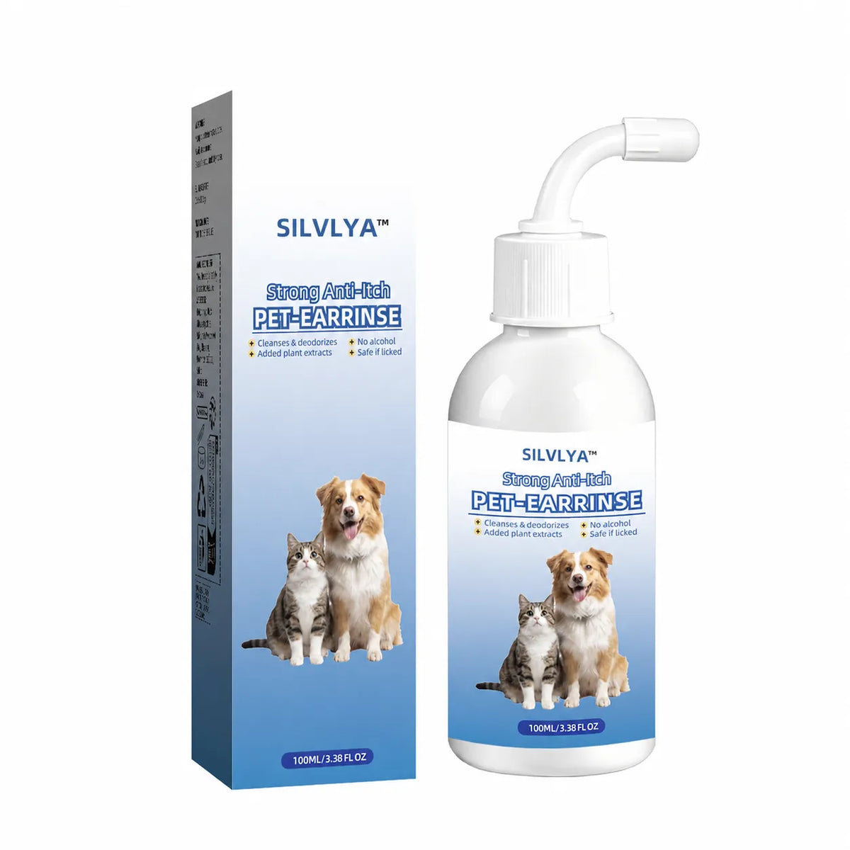Gentle Pet Ear Wash | Odor-Free Cleaning for Dogs & Cats