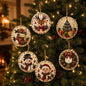 🔥Hot Sale 49% Off🎄Christmas DIY Diamond Painting Ornaments Kit (6-Piece) – Xmas Tree Hanging Craft Decoration