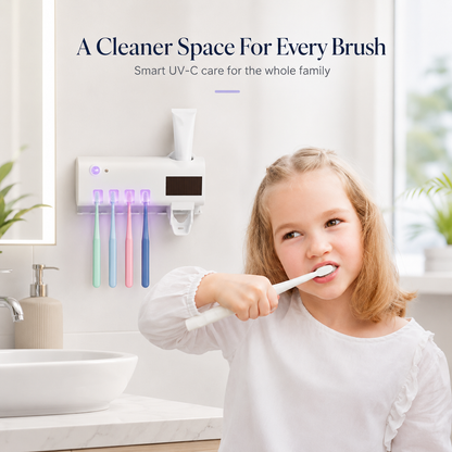 Smart UV-C Toothbrush Sanitizer with Automatic Sensor