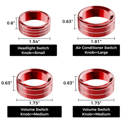 8PCS Button & Knob Cover Set