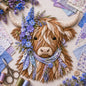 🐮💐🌸 Birth Flower Highland Cow 3D Layered Fabric Art DIY Kit (Beginner-friendly) 🔥 Buy 2 Free Shipping