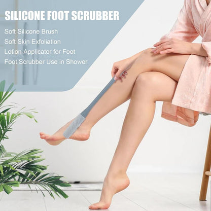 Long‑Handle Silicone Foot Cleaning Brush