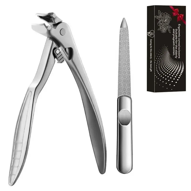 ✂️Black Curved Nail Clipper – Ergonomic & Easy for Seniors 🖤