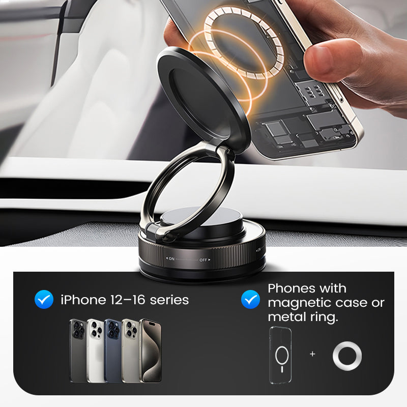360° Adjustable Vacuum Magnetic Phone Holder